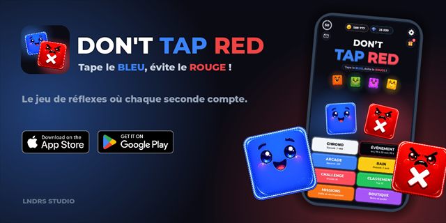 Bannière, Don’t Tap Red