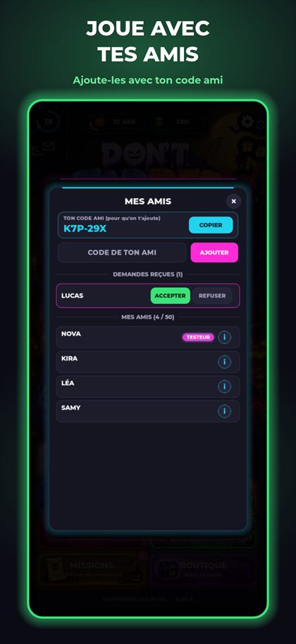 Jouer avec ses amis, Don’t Tap Red